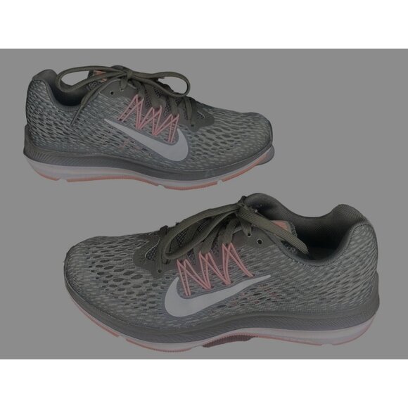 Nike Zoom Winflo 5 Womens Running‎ Shoes Size 6 Gray/White  AA7414-004 - Picture 4 of 9